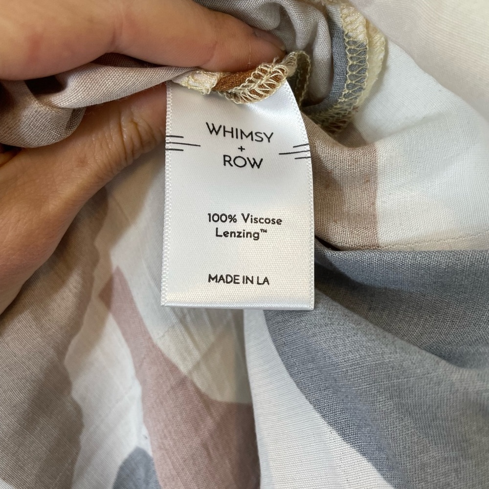 Whimsy Row Long Sleeve Button-Down Collared Maxi … - image 6